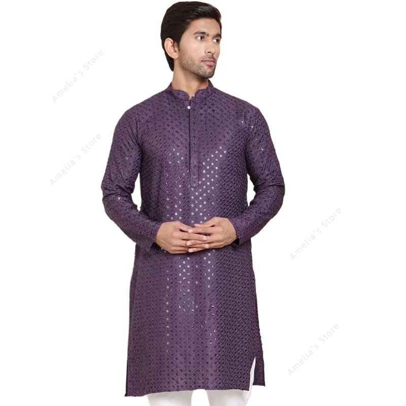 Indian Men's Kurta Tunic Cotto - đánh giá và giá Kurta Men Cotton