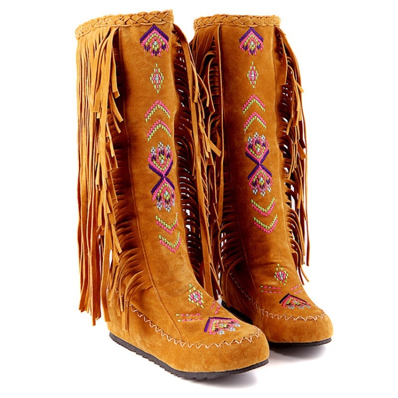 Tassel Boots Handmade Embroide - đánh giá và giá Ethnic Fashion For Women