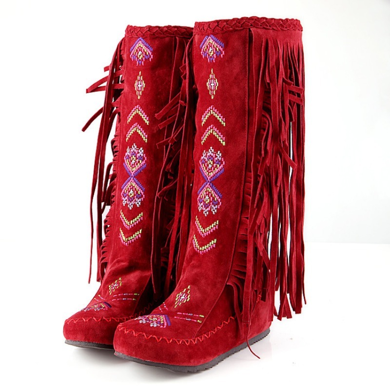 Tassel Boots Handmade Embroide - đánh giá và giá Ethnic Fashion For Women