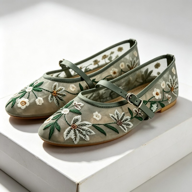 Mesh Embroidered Leisure Balle - đánh giá và giá Women'S Ethnic Fashion Brands