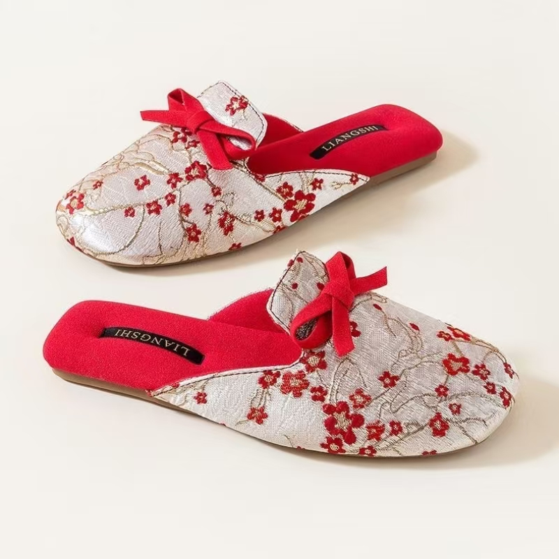 Women's Silk Print Baotou Home - đánh giá và giá Ethnic Style