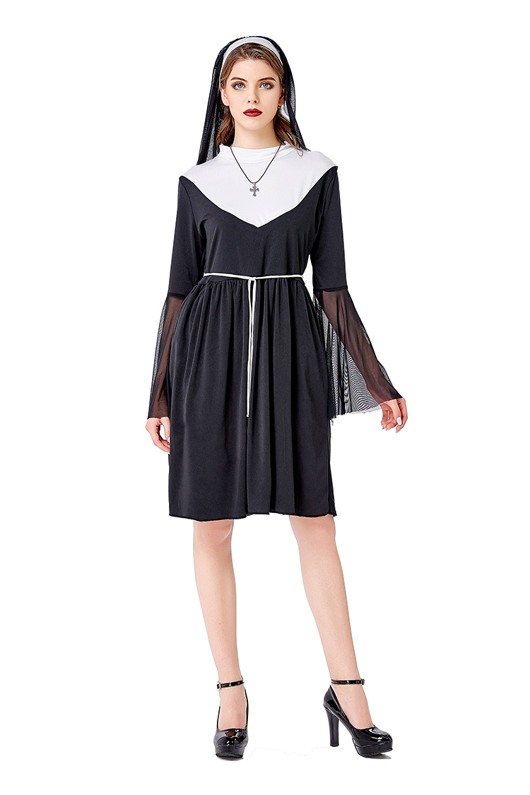 Black Nun Costume Halloween Ma - đánh giá và giá Ethnic Fashion Wear