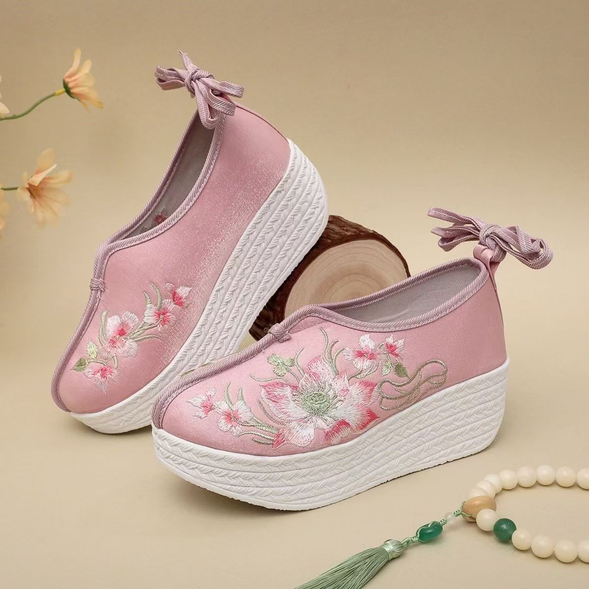 Woman Ethnic Style Wedges Embr - đánh giá và giá Ethnic Style