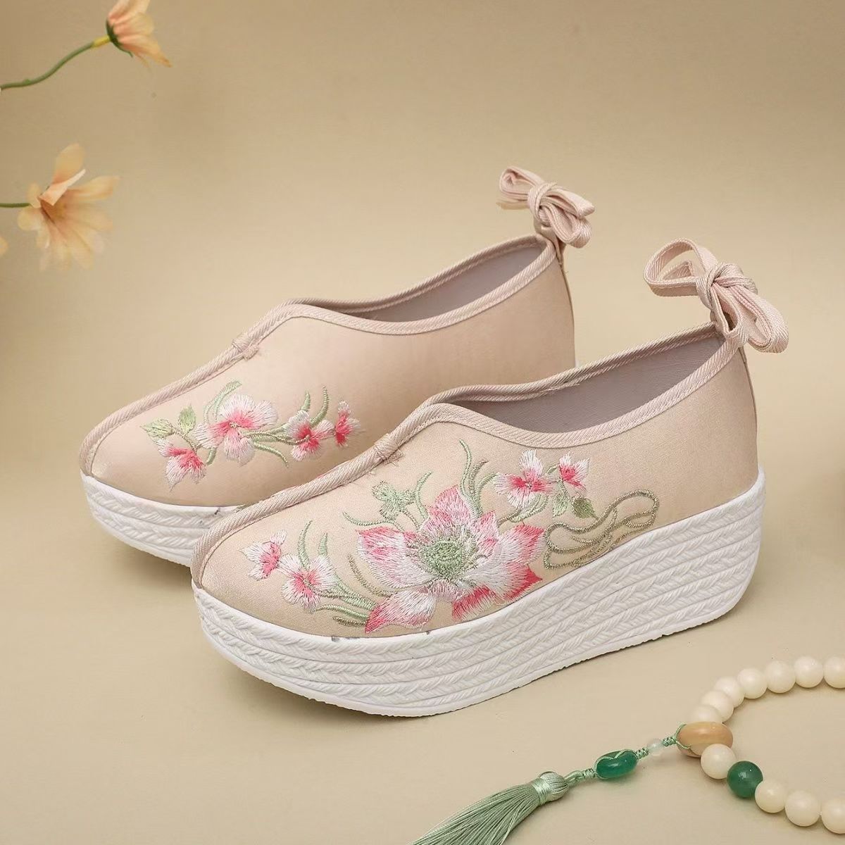 Woman Ethnic Style Wedges Embr - đánh giá và giá Ethnic Style