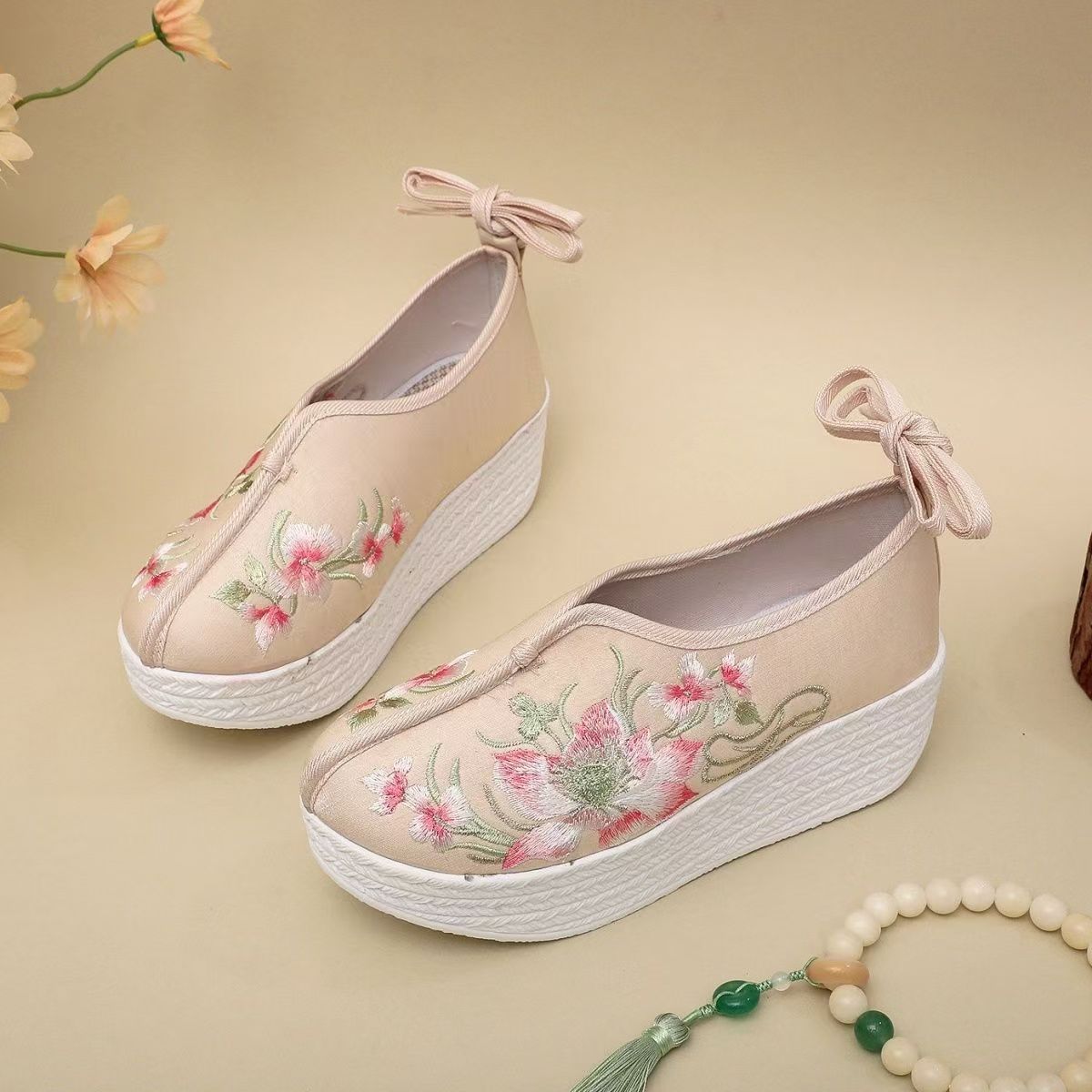 Woman Ethnic Style Wedges Embr - đánh giá và giá Ethnic Style