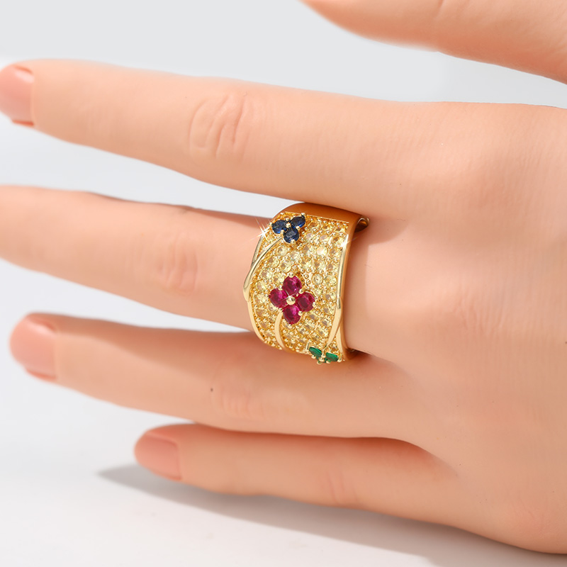 Vintage Inlaid Multicolored CZ - đánh giá và giá Ethnic Fashion Wear For Women