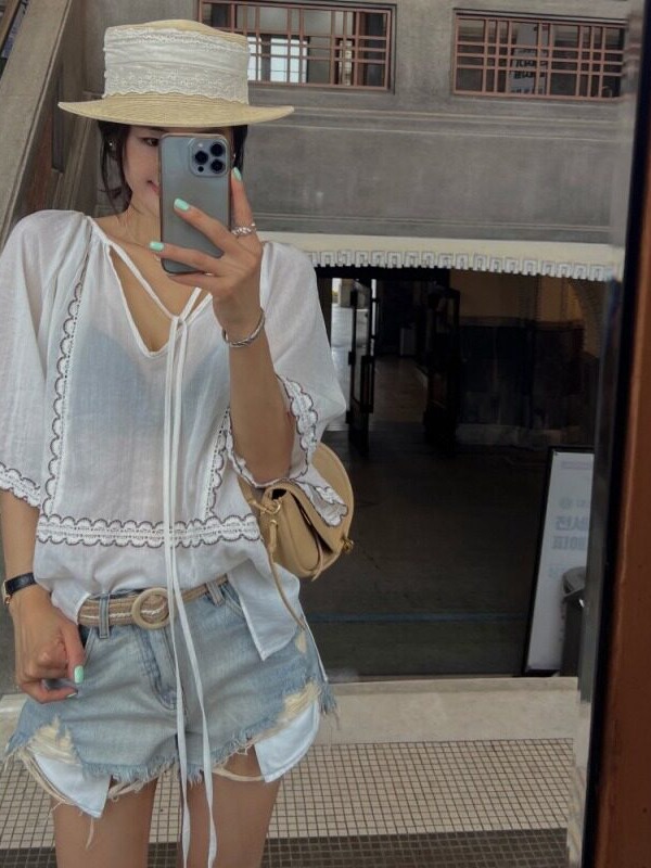 Korean Style Patchwork Lace-Up - đánh giá và giá Ethnic Fusion Fashion