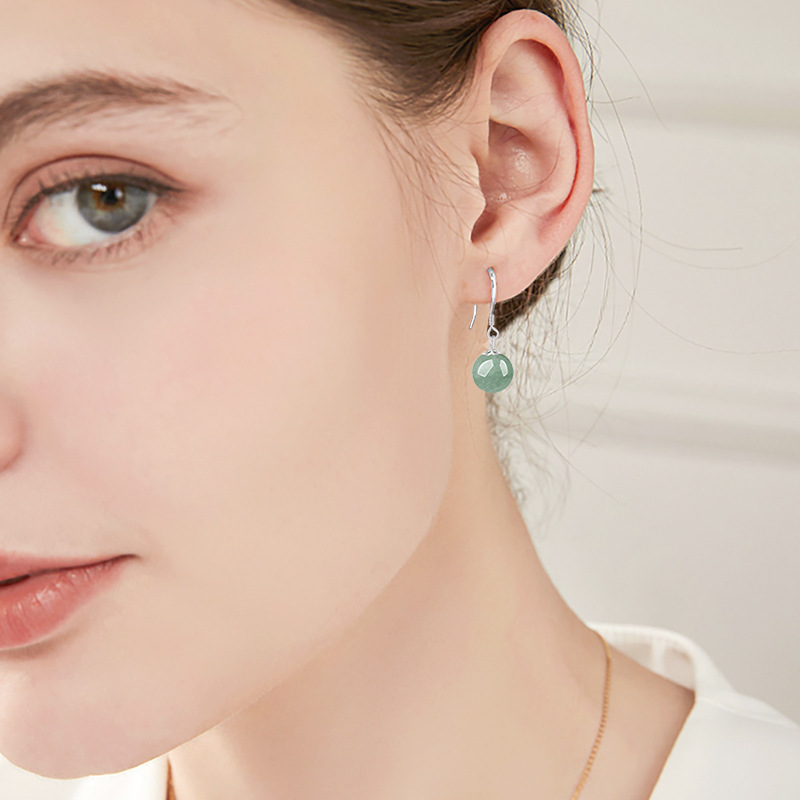 Natural Green Jadeite Bead Dro - đánh giá và giá Ethnic Fashion Wear For Women