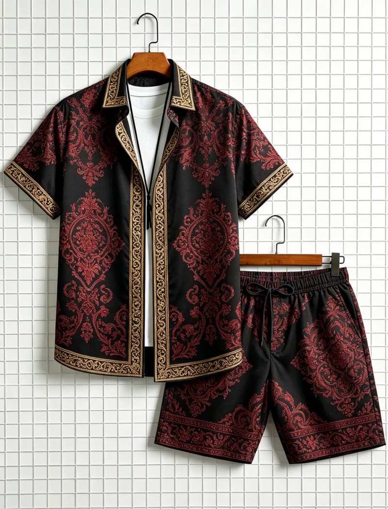 Men's ethnic border printed sh - đánh giá và giá Ethnic Style