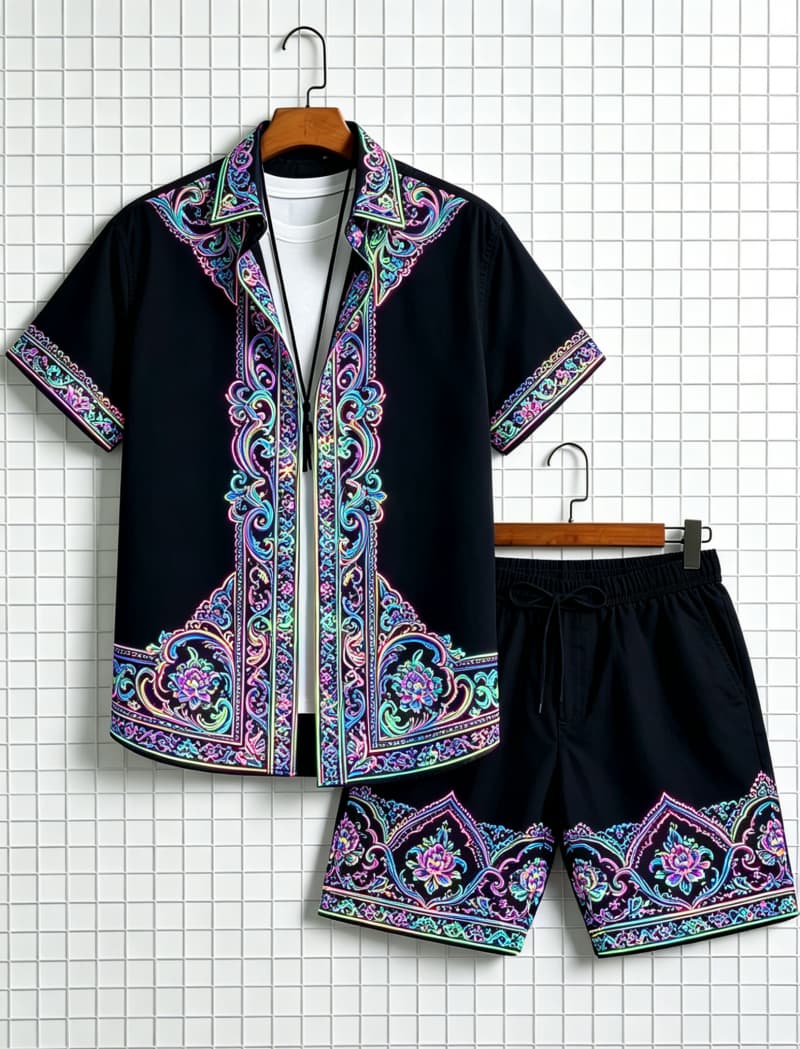Men's ethnic border printed sh - đánh giá và giá Ethnic Style