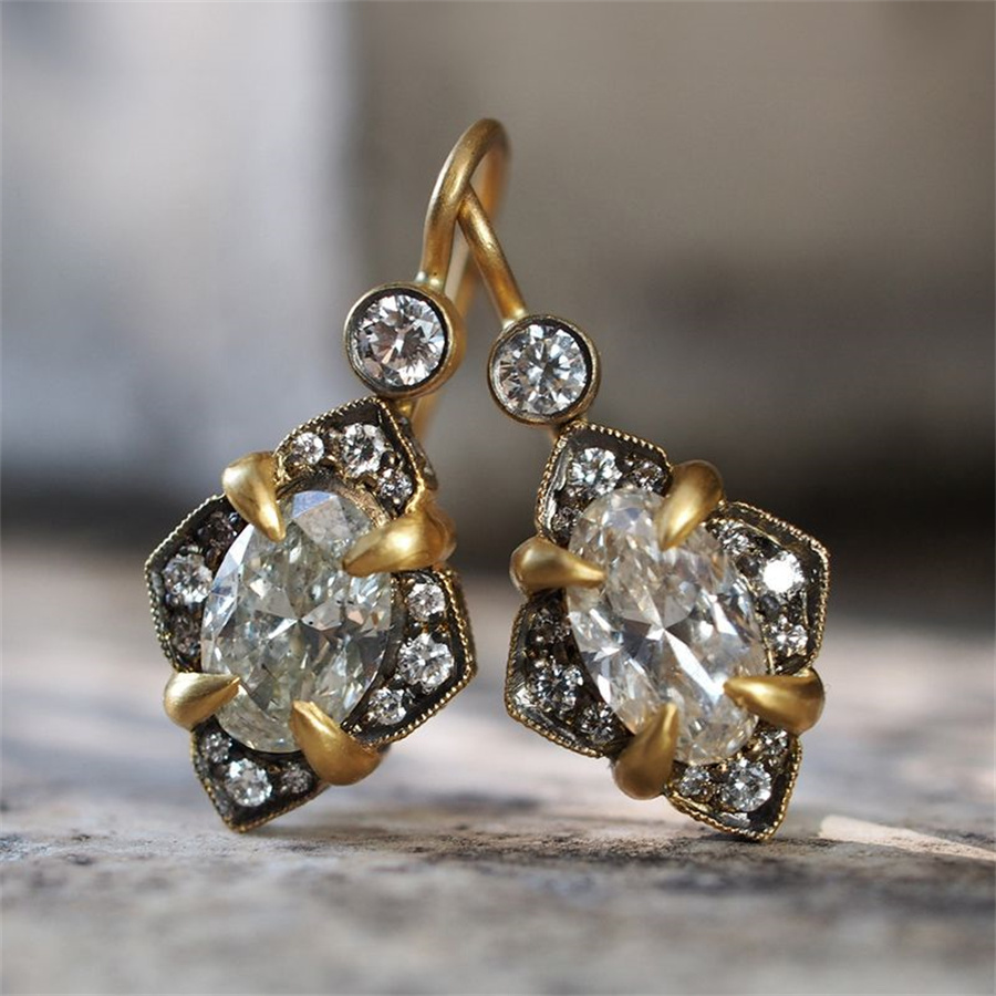 Vintage Inlaid White CZ Dangle - đánh giá và giá Ethnic Fashion Wear For Women